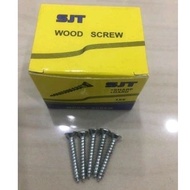 SJT flower wood screw 1u6 worm bolt screw 1x6 wood screw worm screw Bolt