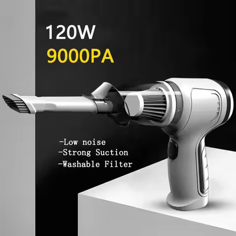 120W 9000Pa Car Wireless Vacuum Cleaner 3 in 1 Blowable Cordless Handheld Auto Vacuum Home & Car Dua
