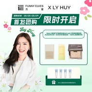 FunnyElves  X Ly Huy  Foundation Set 15ml W11 + Loose Powder 8g NU00/NU20 (Siinono Collab) + 30ml Pr