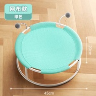 【網布款-绿色】夏季透氣鐵藝貓窩 四季通用防潮貓吊床 圓形網布寵物貓咪彈翻床 寵物用品