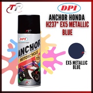 ANCHOR MOTOCYCLE HONDA Spray Can Tin Cat Paint 400ML H237* EX5 Metallic Blue Biru Sprey Ancer Honda Ori 100% Original