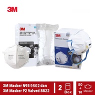 3m Mask N95 9502 And 3M Mask P2 Valved 8822 Particulate Respirator Mask