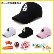 【READY STOCK IN MALAYSIA】💯COTTON MLB LA Man Cap Woman cap Topi LA Fashion Baseball Cap Adjustable To