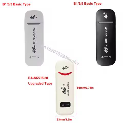 WiFi Router 4G LTE Wireless WiFi Hotspot Device 150Mbps USB Modem Fast Speed For Up to 10 WiFi Acces