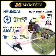 MY HYUNDAI HDTL43 2-Stroke Gasoline Petrol 43CC Brush Cutter Mesin Rumput [FREE GIFT]