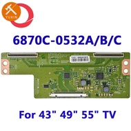 Original TCON Board 6870C-0532A 6870C-0532B 6870C-0532C T-CON Logic Board for 43 inch 49 inch 55 inc