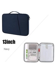 1入組相容於ipad的收納袋,防護套,平板電腦袋,10.8寸、12.9寸、13寸筆記型電腦襯裡袋,帶口袋的防護手提箱