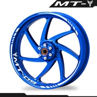 MT07 MT09 Motorcycle Wheel Sticker AutoBike Stripe Rim Decal Logo Set Tape Accessories Waterproof Fo