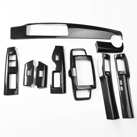 For Honda Freed GB3 2008-2015 carbon fiber center console cover interior gear power window switch mi