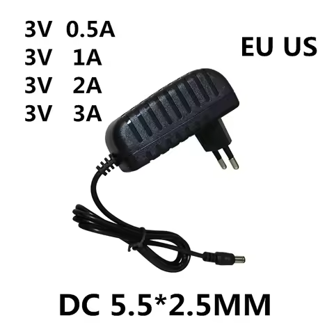 1PCS AC / DC Adapter DC 3V 0.5A 1A 2A 3A AC 100-240V Converter power Adapter 5Volt 1000MA Power Supp