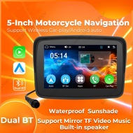 5 Inch Motorcycle IPX7 Waterproof Carplay Display Screen Portable Motorcycle Wireless Android Auto M