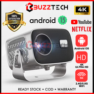 BuzzTech A2 Smart Android 13 Projector 4K ULTRA HD 5G WIFI Phone Projector Home Cinema Movie 迷你投影
