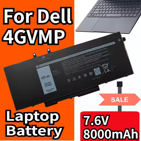 New 4GVMP Battery For Dell Latitude 5400 5500 Precision 3540 Inspiron 7590 7791 2-in-1 P84F P42E R8D