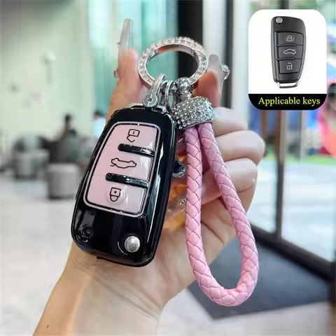 Fashion Car Remote Key Case Cover for Audi A1 A3 8P A4 A5 A6 C7 A7 S3 S7 S8 R8 Q2 Q3 Q5 Q7 Q8 SQ5 TT