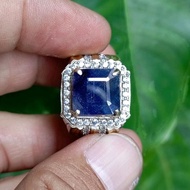 Gemstone Ring BLUE SAPPHIRE + Memo (8.44ct)