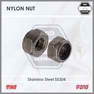 SS304 Nylon Nut Stainless Steel M10 (Nylon Nut) M10 - 1.5 Nylon Nut Stainless Steel Screw