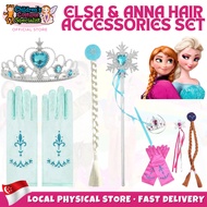 4Pcs Elsa And Anna Hair Accessories Dress Up For Girls Princess Dress Up Set Princess Toys With Tiar