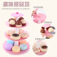 Fun Play House Dessert Tower Children's Toys, Simulation Cake Cookies Donut Set