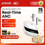 Soundcore Liberty 4 Pro by Anker, Noise Cancelling Wireless Earbuds, 7-Sensor and Real-Time Adaptive