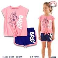 Bluey Shirt Short Girls Terno Set 2 Years AA182