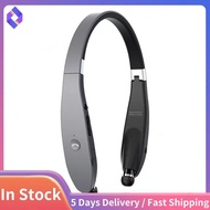 SX-991 Wireless Sports Neckband Headphone Folding Telescopic Wired Bluetooth5.0 Stereo Earphones wit