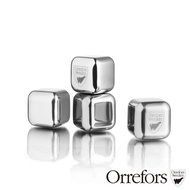 【Orrefors】城市不鏽鋼冰塊2.7CM(4入)-CITY