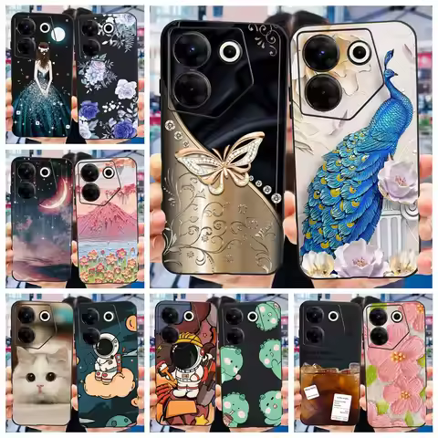 For Tecno Camon 20 Pro 5G Case CK8n Stylish Painted Back Cover Soft TPU Phone Case For Tecno Camon 2