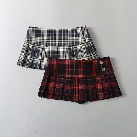 Minifaldas de verano para mujer faldas a cuadros de moda coreana vintage para mujer faldas y2k falda