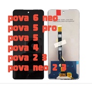Ready Stock For TECNO pova 6 neo/neo 2 3 pova 2 3 4 5 Camon 16 pro display lcd