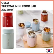 [OSLO] OSLO Mini thermos Food Jar 304 Stainless Steel Thermos Food Jar Thermal Vacuum Flask thermal 