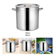 [Homyl478] Stainless Steel Stockpot Multipurpose with Handle Professional Cookware Large Soup Pot Ca