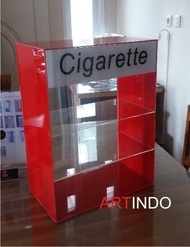 Acrylic TEMPAT ROKOK TR O1A  rak tempat rokok #BISAGOJEK