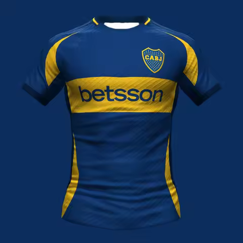 Spain Boca Juniors CABJ Soccer Jersey T-Shirt, Men Women Quick Dry Breathable Football Team Fan Stre