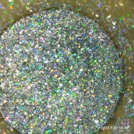 Glitter hologram silver glitter Ab