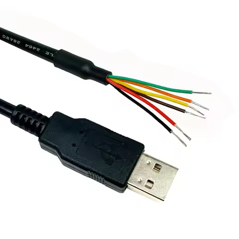 USB to RS-485-WE 6 Pin USB to RS485 Serial UART Converter Adapter Cable Wire End FT232RL Chip 6ft
