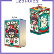 [Lzdhuiz2] Mahjong Card Game Board Resistant Party Games Family Accessories Mahjong Tile 144 Cards/Set for