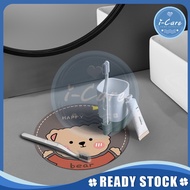 【I219 READY STOCK】 Creative Diatom Mud Water Absorbent Placemat Anti Slip Coasters Heat Insulation Pad Desktop Mouse Pad