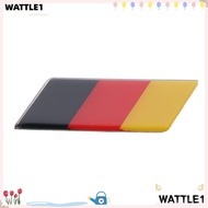 WTTLE Germany Flag Car Emblem Badge, Crystal Drop Glue Aluminum Alloy Sticker Metal Buckle Car Stick