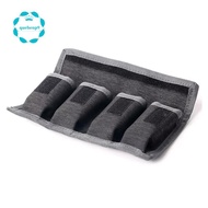 Battery Holder Case AA AAA Battery Storage Bag 4 Pocket for AA/AAA Battery and DSLR Camera Battery
