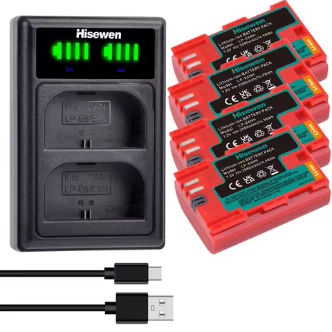 For Canon LP-E6 LP E6N LP-E6NH Camera Batteries For Canon 60D 70D 80D 5DS R 5D Mark II III IV 6D 7D 