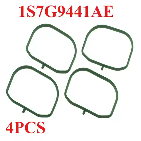 4PCS 1S7G9441AE LFO1-13-111 FKM Engine Intake Manifold Gasket Seal For Volvo C30 S40 V50 Ford Fiesta