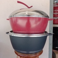 40CM /44CM PERIUK RENDANG ALUMINIUM / PERIUK RENDANG NON STICK / PERIUK BESAR