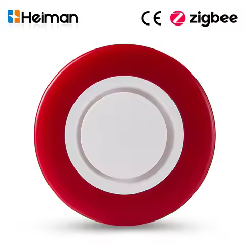 HEIMAN Zigbee 3.0 smart Strobe flash Siren Horn alarm Sound with 95DB big sounds to threaten thief H