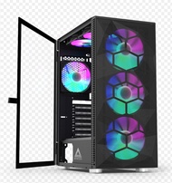 (X3) SERIES RGB MESH & GLASS CASE (เคส) MONTECH X3 * (BLACK , WHITE)  สินค้าของแท้ประกัน 1ปี