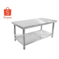 4x2.5ft Stainless Steel Work Table / Work Table / 白钢桌 / 不锈钢打荷工作台 / Meja Stainless Steel / Meja dapur