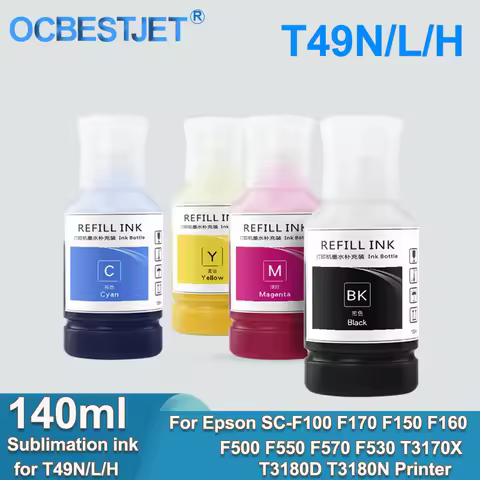 F500 Sublimation Ink For T49N T49H T49L For Epson SC-F100 F170 F150 F160 F500 F550 F570 F530 T3170X 