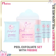 Sereese Beauty Peel Exfoliate Set W/ Kakadu Poreless White Glow Serum Ever Glass Toner Milk Glaze Hy