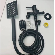 Stainless steel SUS304 pressurized shower set with faucet hose holder handheld shower set shower hea