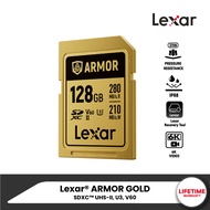 Lexar ARMOR GOLD 128GB SDXC™ UHS-II Card (เอสดีการ์ด) Full-HD 6K RW280/205MB/s (LSDAMGL128G-RNNNG) เ
