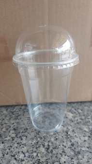 Set 100 cái Ly nhựa PP 500ml- 16oz 17oz UKP (Loại dày Nắp 95mm)